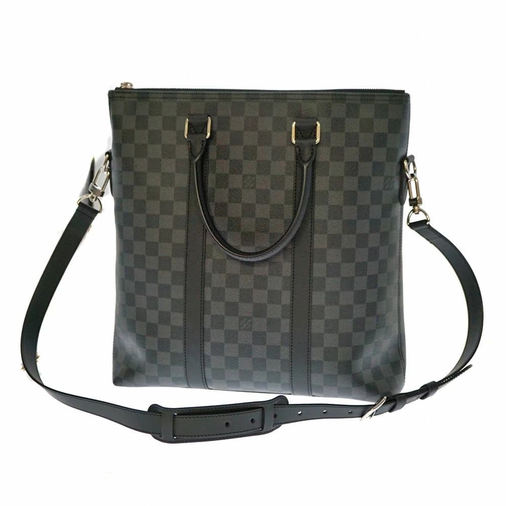 LOUIS VUITTON Tadao NM Damier Graphite Black Tote Bag Shoulder Business Black